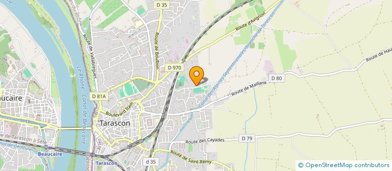 localisation de l'entreprise MADAME MYRIAM POTHIN  TARASCON