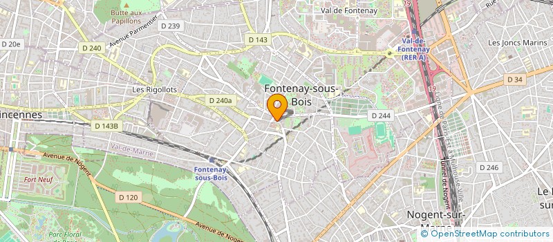 localisation de l'entreprise MADAME MYRIAM PRETAT à FONTENAY-SOUS-BOIS