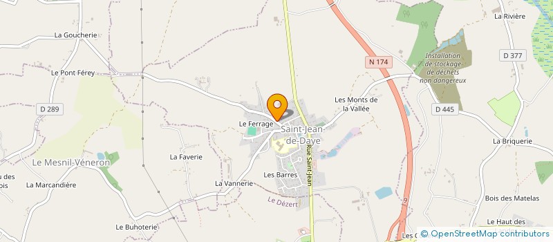localisation de l'entreprise MADAME MYRIAM QUINETTE à SAINT-JEAN-DE-DAYE