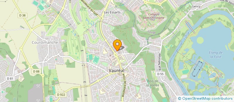 localisation de l'entreprise MADAME MYRIAM RACHID  VAUREAL