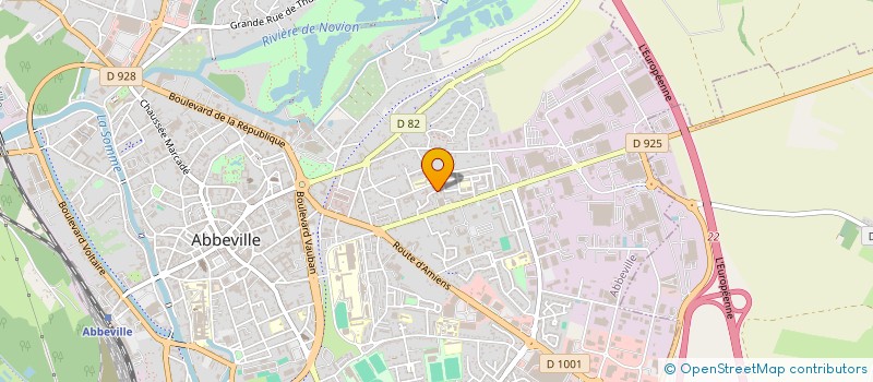 localisation de l'entreprise MADAME MYRIAM RAHOUADJ à ABBEVILLE
