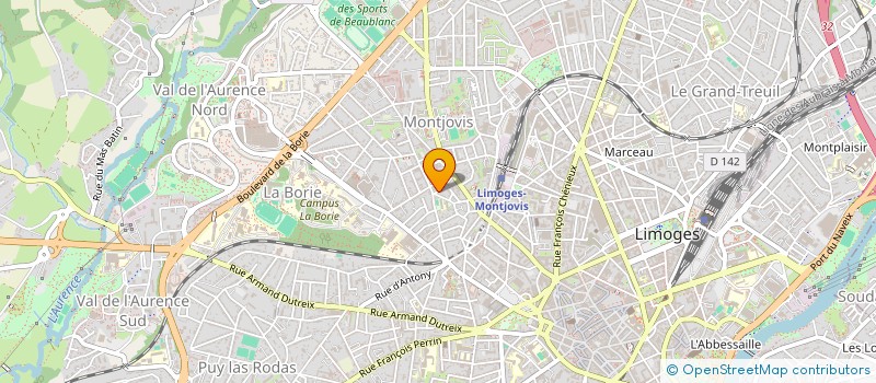 localisation de l'entreprise MADAME MYRIAM RAMAT à LIMOGES
