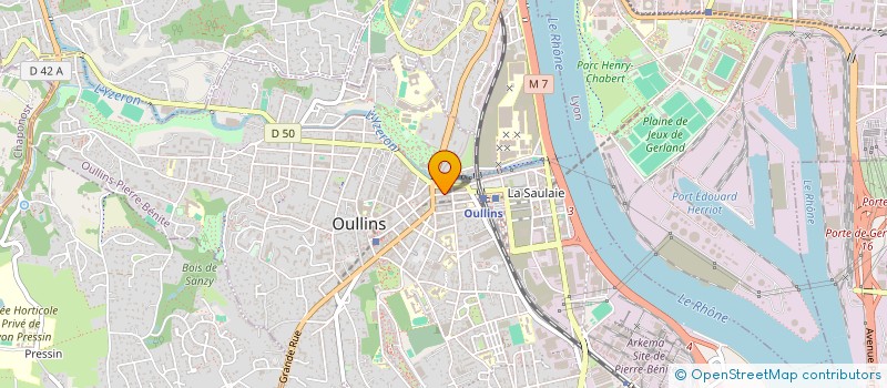 localisation de l'entreprise MADAME MYRIAM REGUIG  OULLINS-PIERRE-BENITE