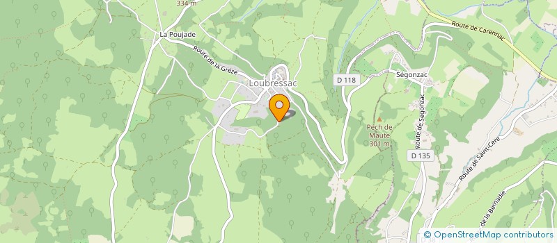 localisation de l'entreprise MADAME MYRIAM RIBEIRO  LOUBRESSAC