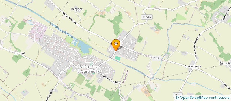 localisation de l'entreprise MADAME MYRIAM RIGAL  SAINTE-FOY-D'AIGREFEUILLE