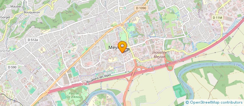 localisation de l'entreprise MADAME MYRIAM RIVIERE  MEYLAN