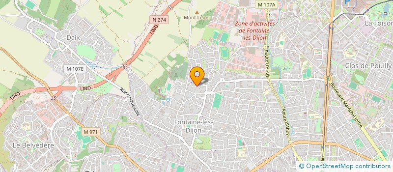 localisation de l'entreprise MADAME MYRIAM ROBERT  FONTAINE-LES-DIJON