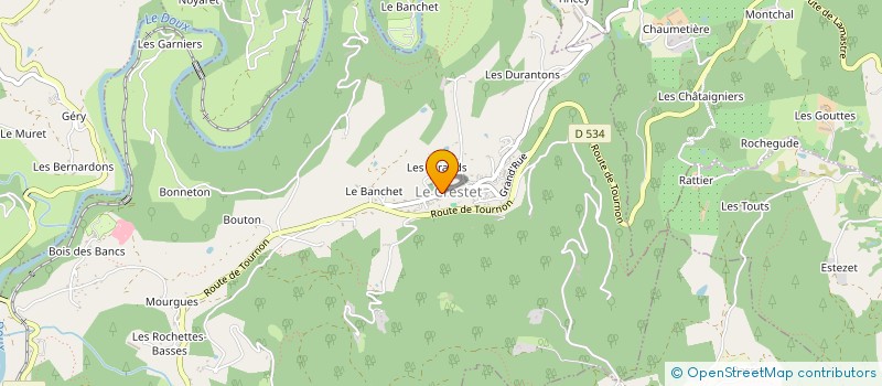 localisation de l'entreprise MADAME MYRIAM ROBIN  LE CRESTET