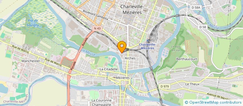 localisation de l'entreprise MADAME MYRIAM ROUSSEAU  CHARLEVILLE-MEZIERES