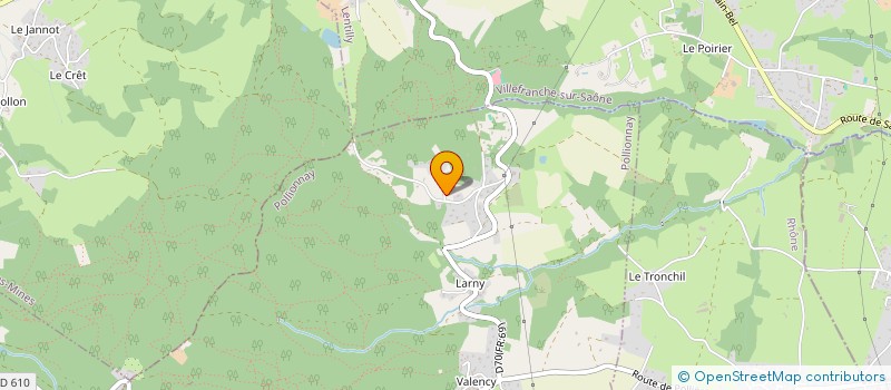 localisation de l'entreprise MADAME MYRIAM ROUSSEL  POLLIONNAY