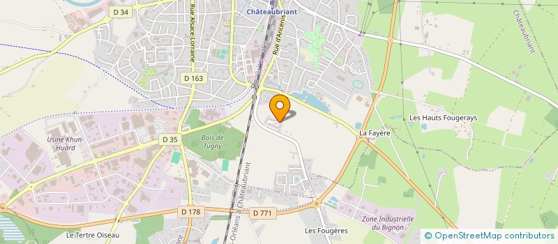 localisation de l'entreprise MADAME MYRIAM ROY  CHATEAUBRIANT