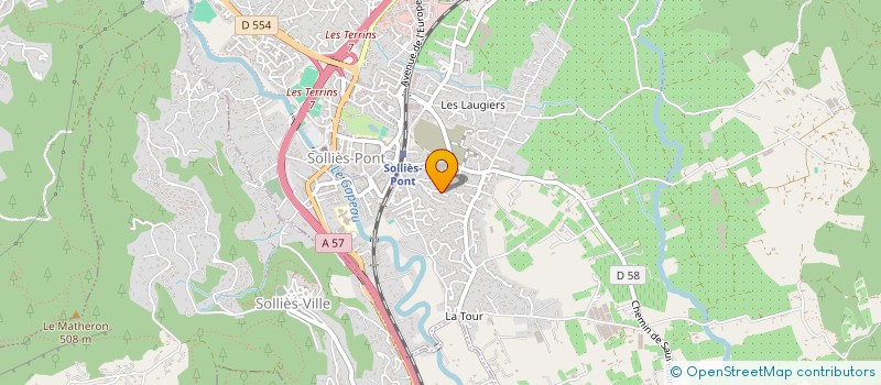 localisation de l'entreprise MADAME MYRIAM RUFFIER à SOLLIES-PONT