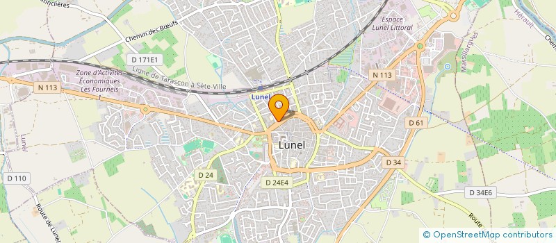 localisation de l'entreprise MADAME MYRIAM RUIZ à LUNEL