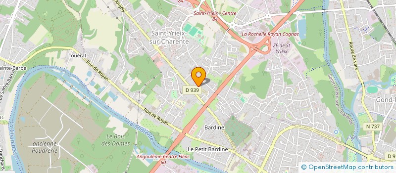 localisation de l'entreprise MADAME MYRIAM SAOUDAOUI  SAINT-YRIEIX-SUR-CHARENTE