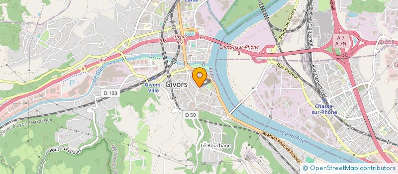 localisation de l'entreprise MADAME MYRIAM SAOUDI à GIVORS
