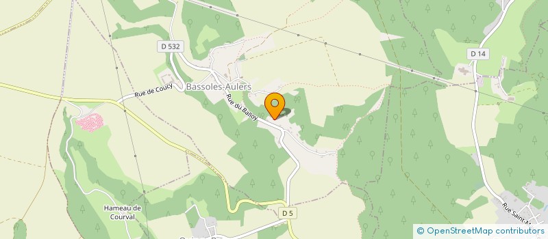 localisation de l'entreprise MADAME MYRIAM SCHERER  BASSOLES AULERS