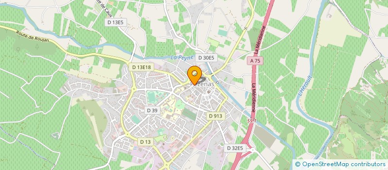 localisation de l'entreprise MADAME MYRIAM SENSIER à PEZENAS