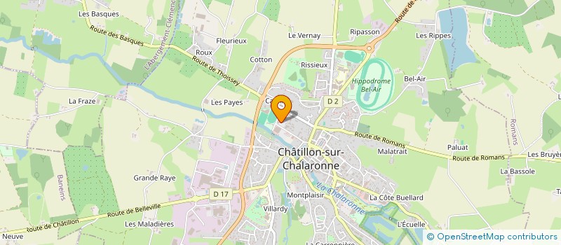 localisation de l'entreprise MADAME MYRIAM SOLLIER à CHATILLON-SUR-CHALARONNE