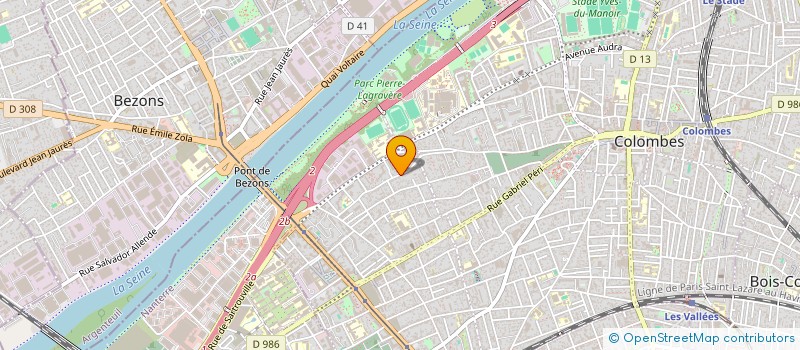 localisation de l'entreprise MADAME MYRIAM SOLTANI  COLOMBES