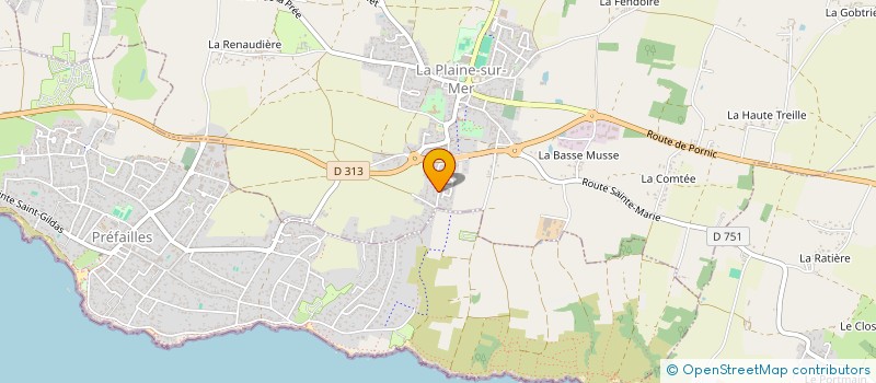 localisation de l'entreprise MADAME MYRIAM STREIFF à LA PLAINE-SUR-MER
