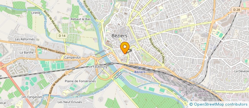 localisation de l'entreprise MADAME MYRIAM SUCHET à BEZIERS