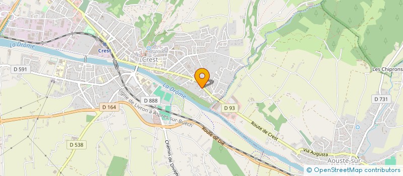 localisation de l'entreprise MADAME MYRIAM TAHOUATI  CREST