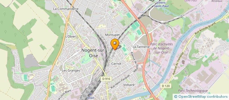 localisation de l'entreprise MADAME MYRIAM TALON  NOGENT-SUR-OISE