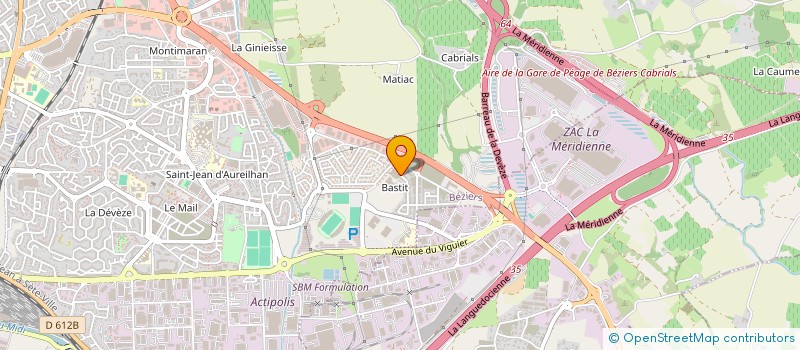 localisation de l'entreprise MADAME MYRIAM TARBANE à BEZIERS