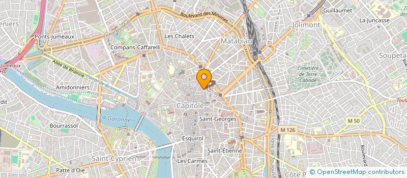 localisation de l'entreprise MADAME MYRIAM TEISSEIRE  TOULOUSE