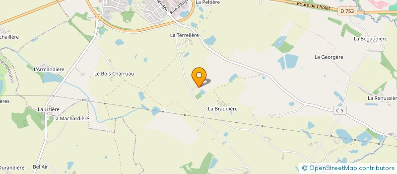 localisation de l'entreprise MADAME MYRIAM TEMPLERAUD  LA ROMAGNE