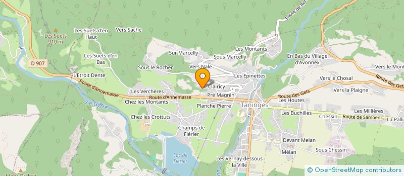 localisation de l'entreprise MADAME MYRIAM TOUAT à TANINGES