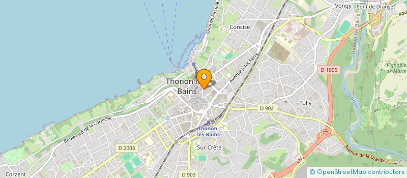 localisation de l'entreprise MADAME MYRIAM TOUATI à THONON-LES-BAINS
