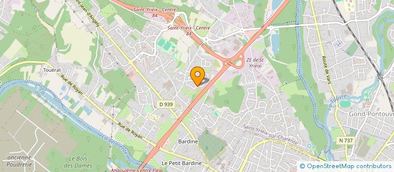 localisation de l'entreprise MADAME MYRIAM TROISNE à SAINT-YRIEIX-SUR-CHARENTE