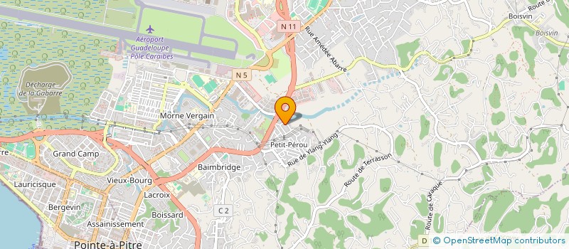 localisation de l'entreprise MADAME MYRIAM VAINQUEUR à LES ABYMES