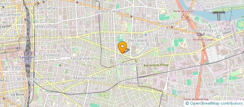 localisation de l'entreprise MADAME MYRIAM VEGA MEJIA  VILLEURBANNE