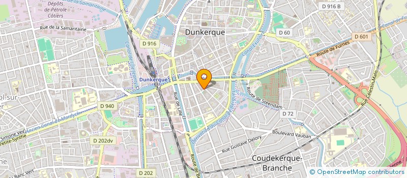 localisation de l'entreprise MADAME MYRIAM VERHAEGHE à DUNKERQUE