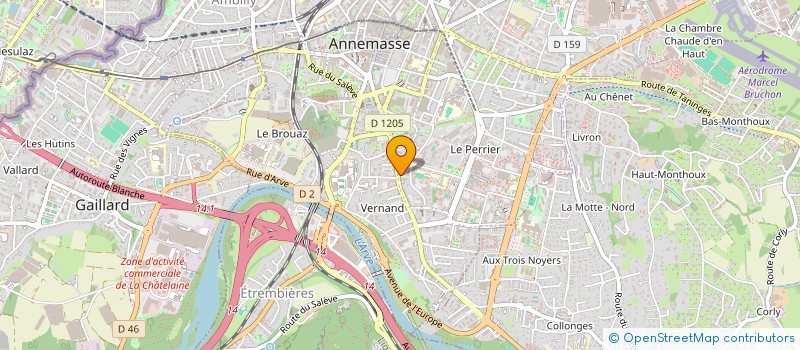 localisation de l'entreprise MADAME MYRIAM YASSAAD  ANNEMASSE