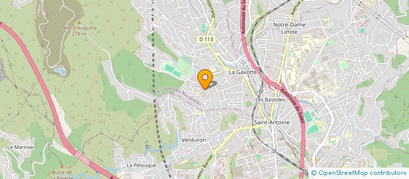 localisation de l'entreprise MADAME MYRIAM ZOUAOUI à LES PENNES-MIRABEAU
