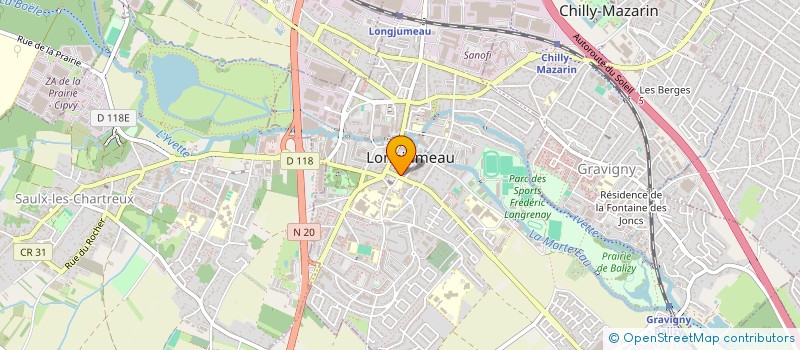 localisation de l'entreprise MADAME MYRIAME DECHEMI  LONGJUMEAU