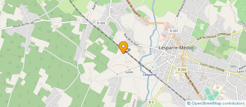 localisation de l'entreprise MADAME MYRIAME LEMAIRE  GAILLAN-EN-MEDOC