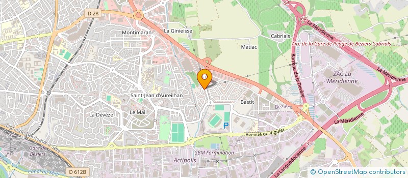 localisation de l'entreprise MADAME MYRIAN VERA à BEZIERS