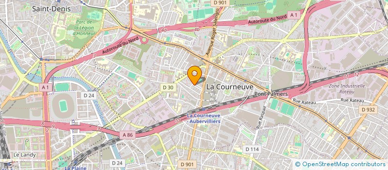 localisation de l'entreprise MADAME MYRIEM REKHAMDJI à LA COURNEUVE
