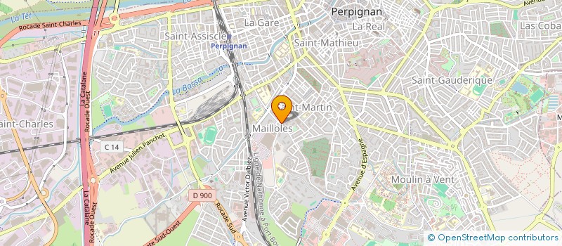 localisation de l'entreprise MADAME MYROSLAVA MALERYK  PERPIGNAN