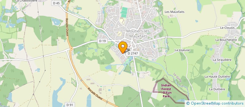 localisation de l'entreprise MADAME MYRTILLE GRELARD  MOUTIERS-LES-MAUXFAITS