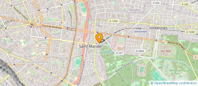 localisation de l'entreprise MADAME MYRTILLE GUAIS à SAINT-MANDE