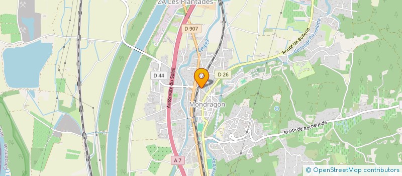 localisation de l'entreprise MADAME MYRTILLE MORFIN  MONDRAGON