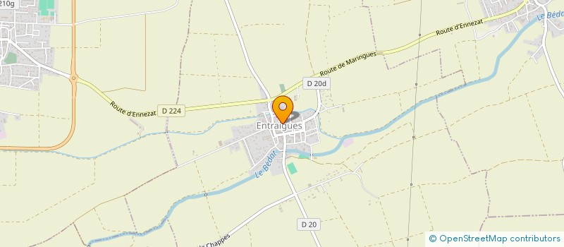 localisation de l'entreprise MADAME MYRTILLE PARIZE  ENTRAIGUES