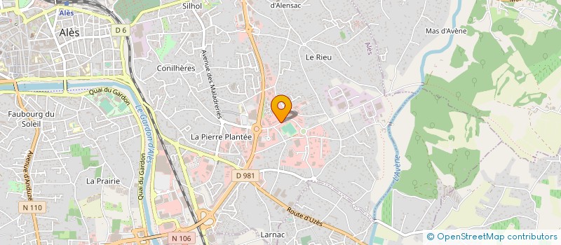 localisation de l'entreprise MADAME MYRTILLE SAIX  ALES