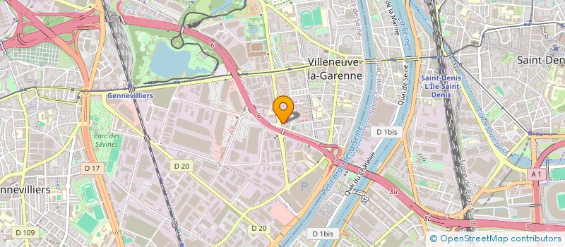 localisation de l'entreprise MADAME N'DAYE DIAGNE  VILLENEUVE-LA-GARENNE