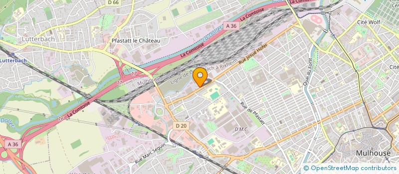 localisation de l'entreprise MADAME N DIABY  MULHOUSE